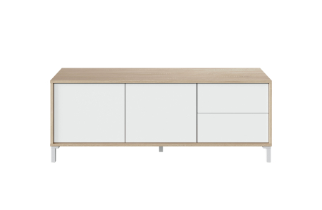 Meuble TV AMAYA 2 portes et 2 tiroirs L130cm