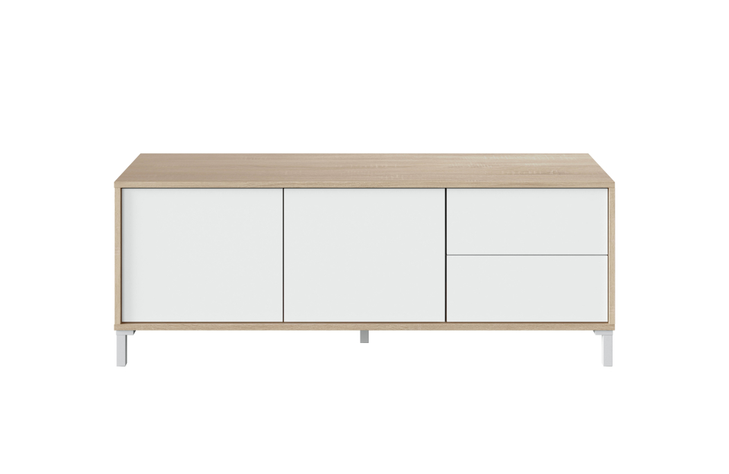 Meuble TV AMAYA 2 portes et 2 tiroirs L130cm