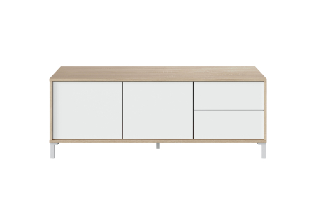 Meuble TV AMAYA 2 portes et 2 tiroirs L130cm