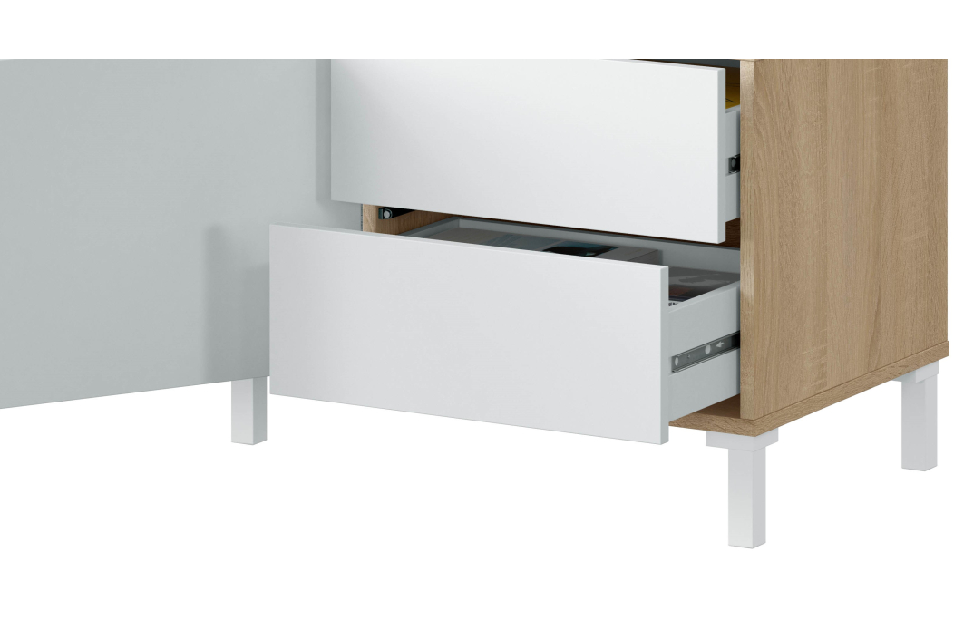 Meuble TV AMAYA 2 portes et 2 tiroirs L130cm