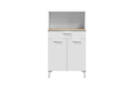 Buffet de cuisine ÉMILE 2 portes et 1 tiroir L72 x H126cm
