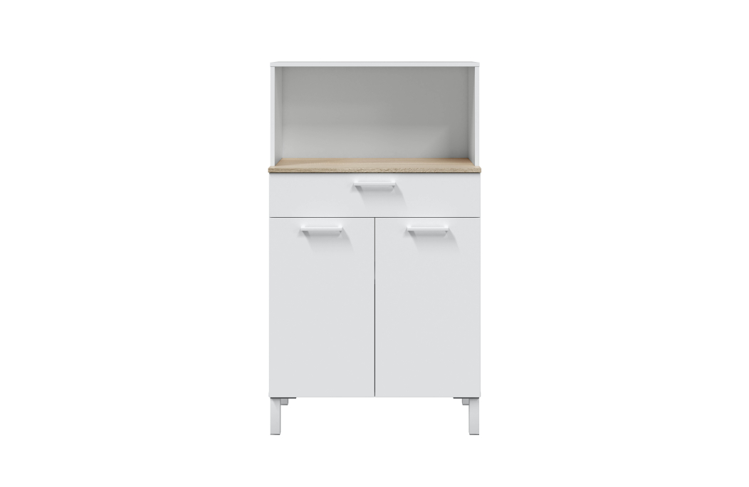 Buffet de cuisine ÉMILE 2 portes et 1 tiroir L72 x H126cm