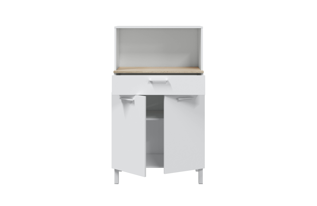 Buffet de cuisine ÉMILE 2 portes et 1 tiroir L72 x H126cm