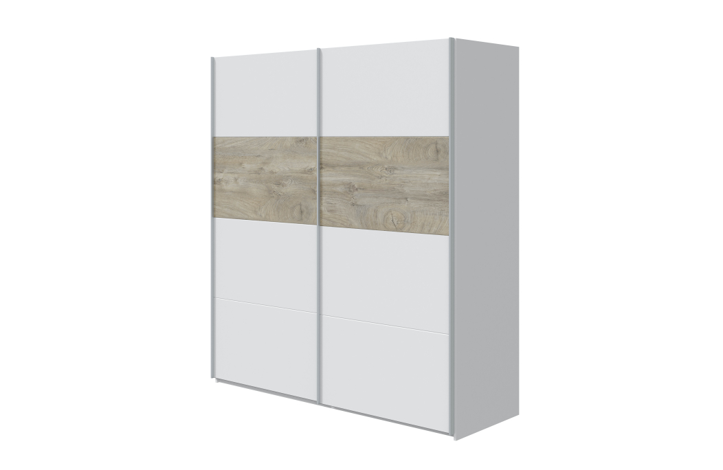 Armoire penderie EMMA avec portes coulissantes L180 x H200cm