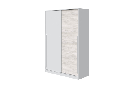 Armoire penderie MYA avec portes coulissantes L120 x H200cm