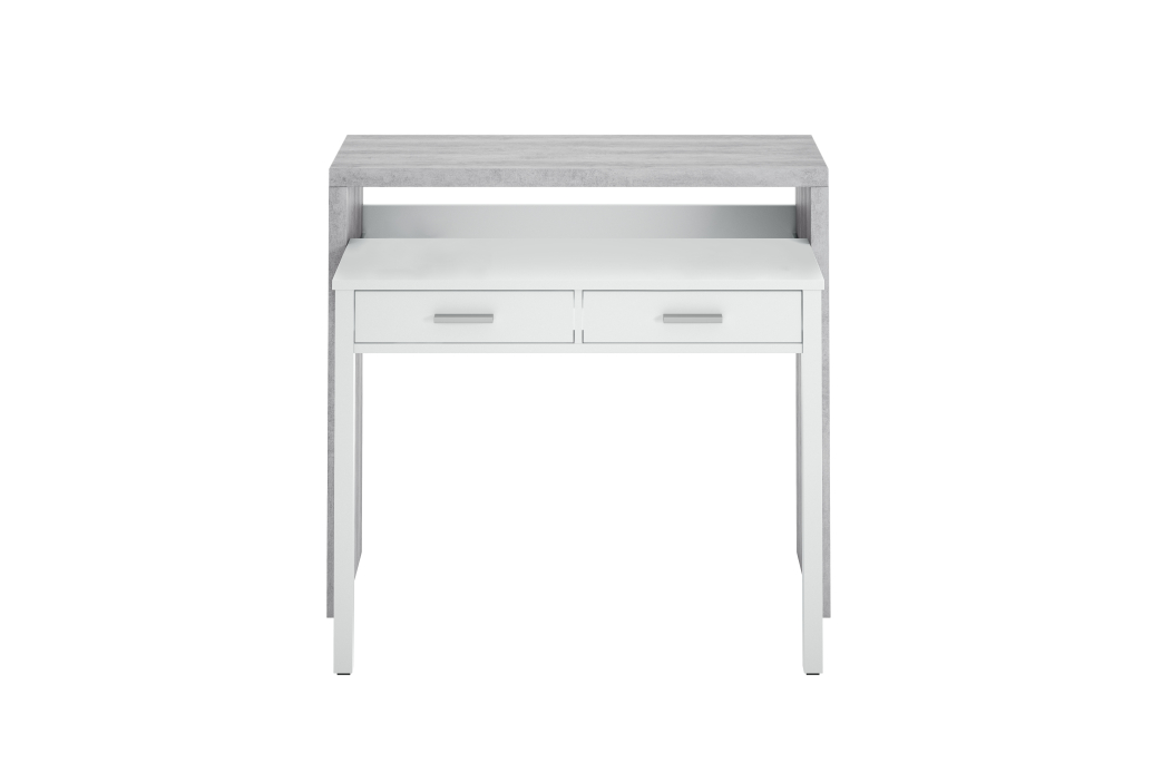 Bureau extensible CLEA 2 tiroirs L99cm