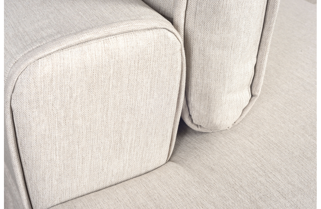 Canapé d'angle INDIA convertible 2 coffres en tissu