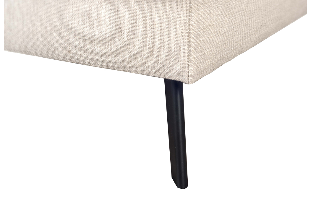 Canapé d'angle INDIA convertible 2 coffres en tissu