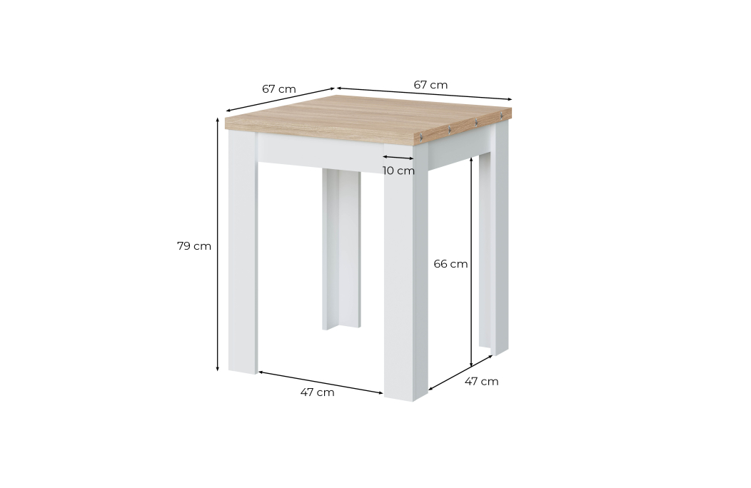 Table extensible OLGA L67/134cm