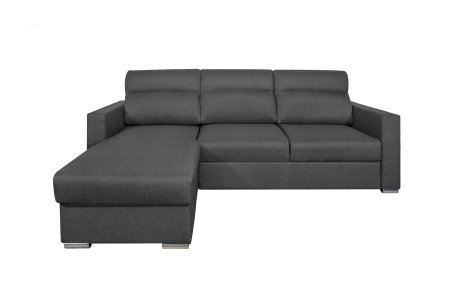 Canapé d'angle KEI réversible convertible en tissu