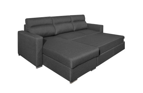 Canapé d'angle KEI réversible convertible en tissu