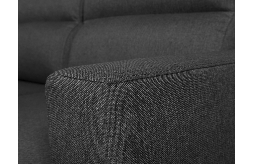 Canapé d'angle KEI réversible convertible en tissu