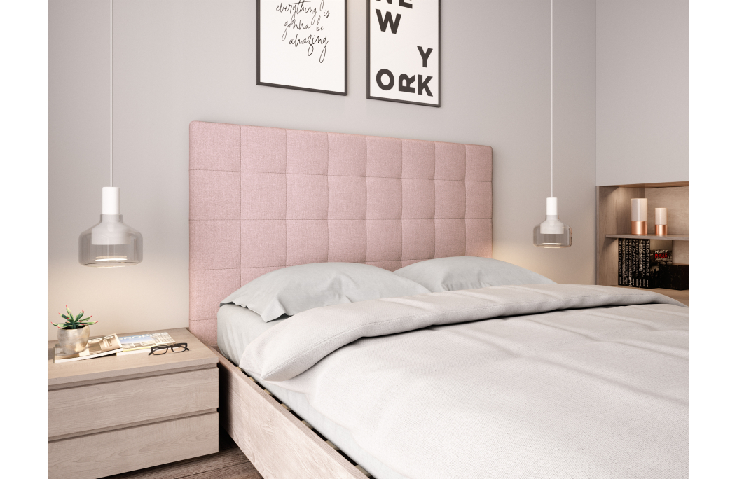 Tête de lit capitonnée en tissu MEGAN
