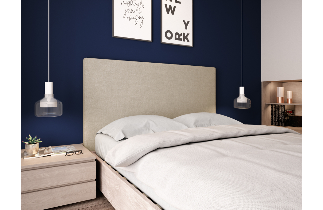 Tête de lit lisse en tissu NUMA