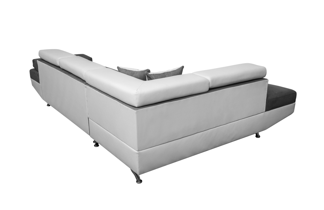 Canapé d'angle RIO Convertible avec coffre en microfibre et simili