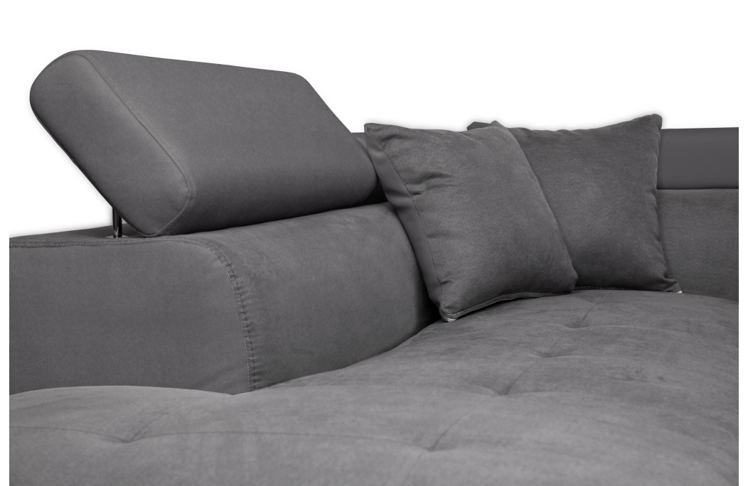 Canapé d'angle RIO Convertible avec coffre en microfibre