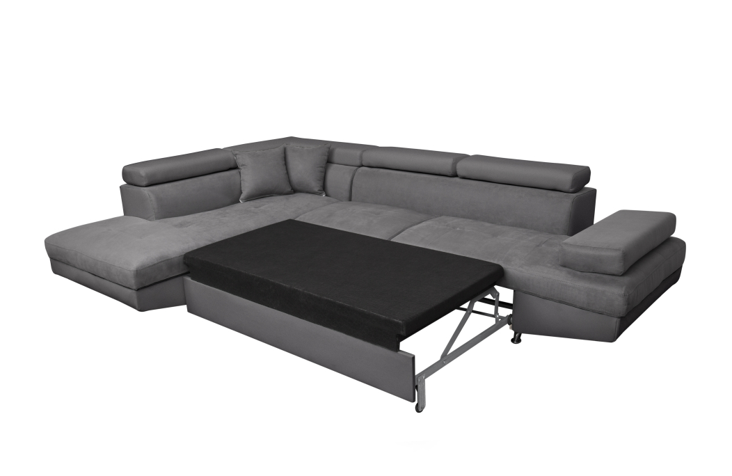 Canapé d'angle RIO Convertible avec coffre en microfibre