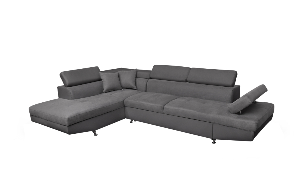 Canapé d'angle RIO Convertible avec coffre en microfibre