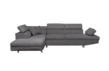Canapé d'angle RIO Convertible avec coffre en microfibre