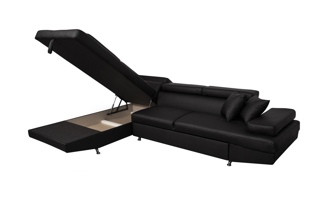 Canapé d'angle RIO Convertible avec coffre en simili
