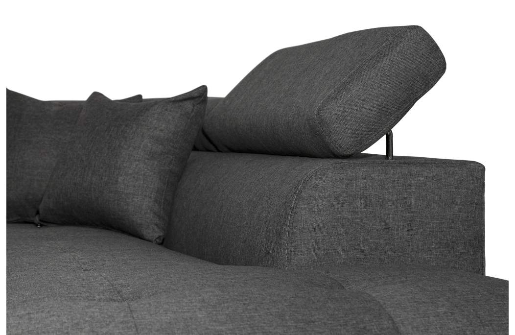 Canapé d'angle RIO Convertible avec coffre en tissu