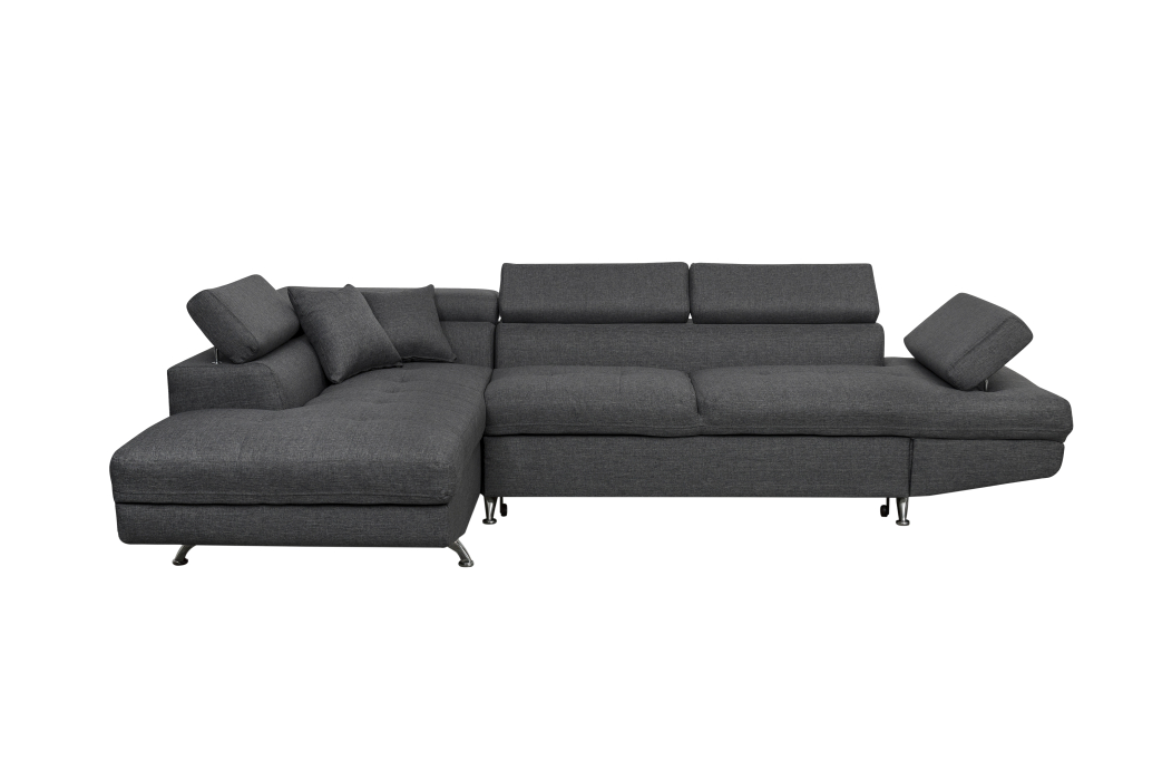 Canapé d'angle RIO Convertible avec coffre en tissu