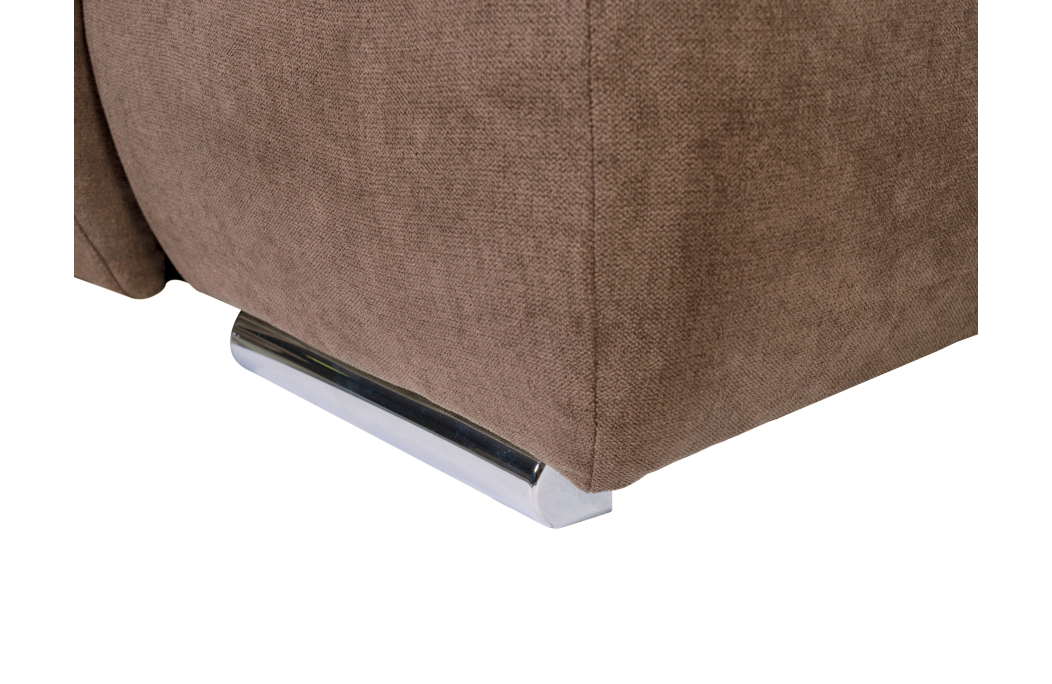 Canapé d'angle SEBASTIAN Réversible et Convertible avec coffre en tissu