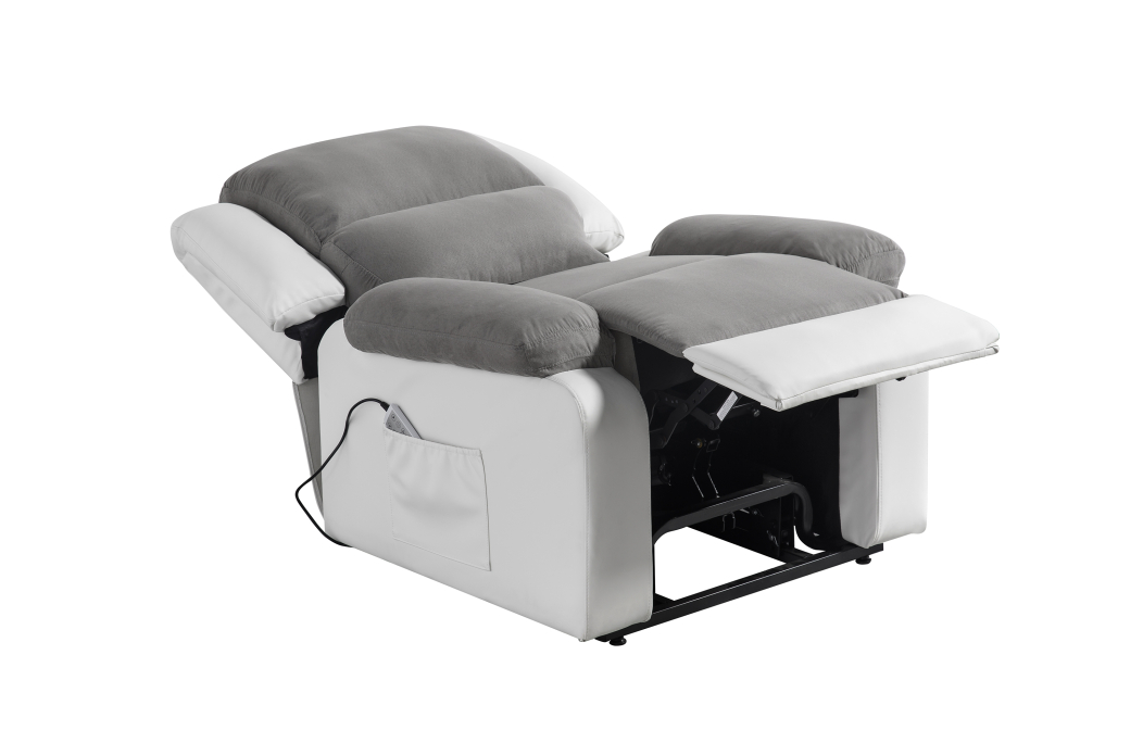 Fauteuil Relaxation électrique, releveur, massant et chauffant Microfibre / Simili DETENTE