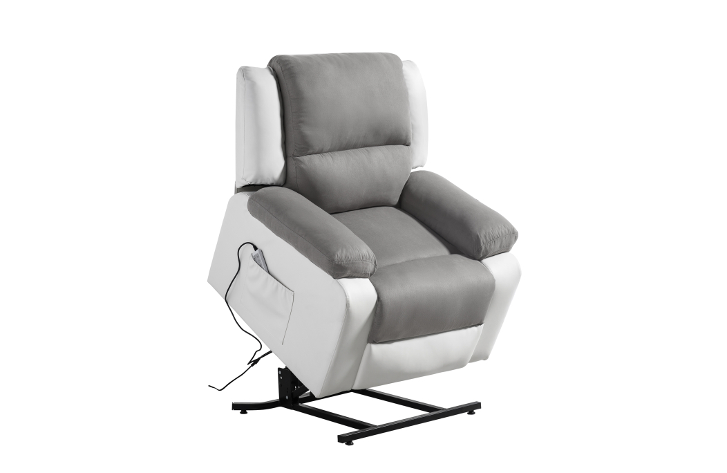 Fauteuil Relaxation électrique, releveur, massant et chauffant Microfibre / Simili DETENTE