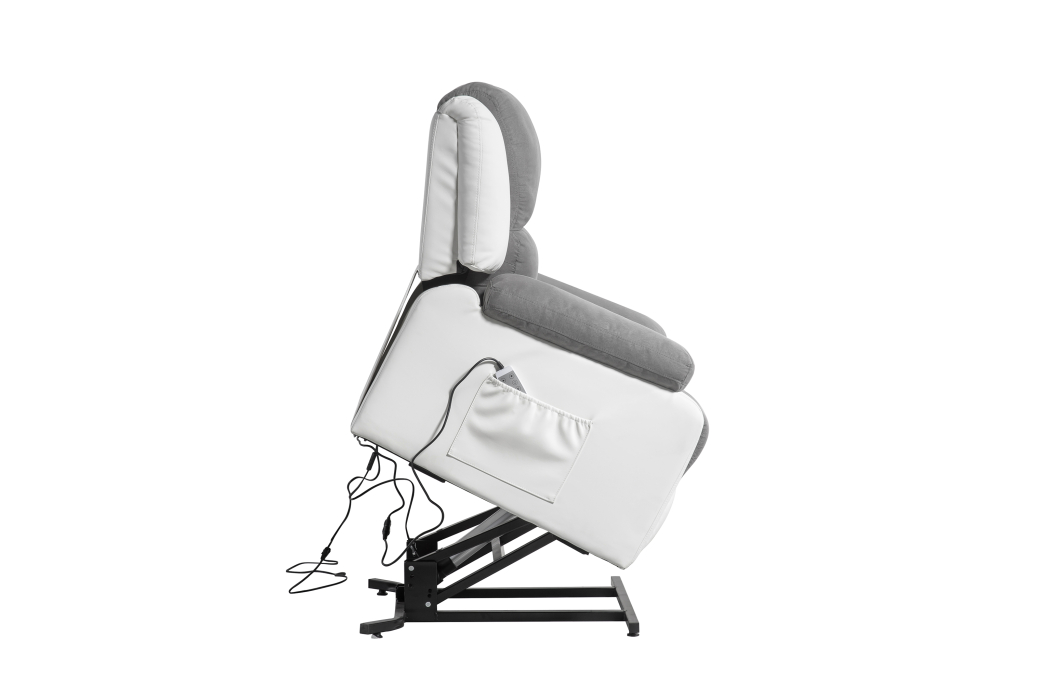 Fauteuil Relaxation électrique, releveur, massant et chauffant Microfibre / Simili DETENTE