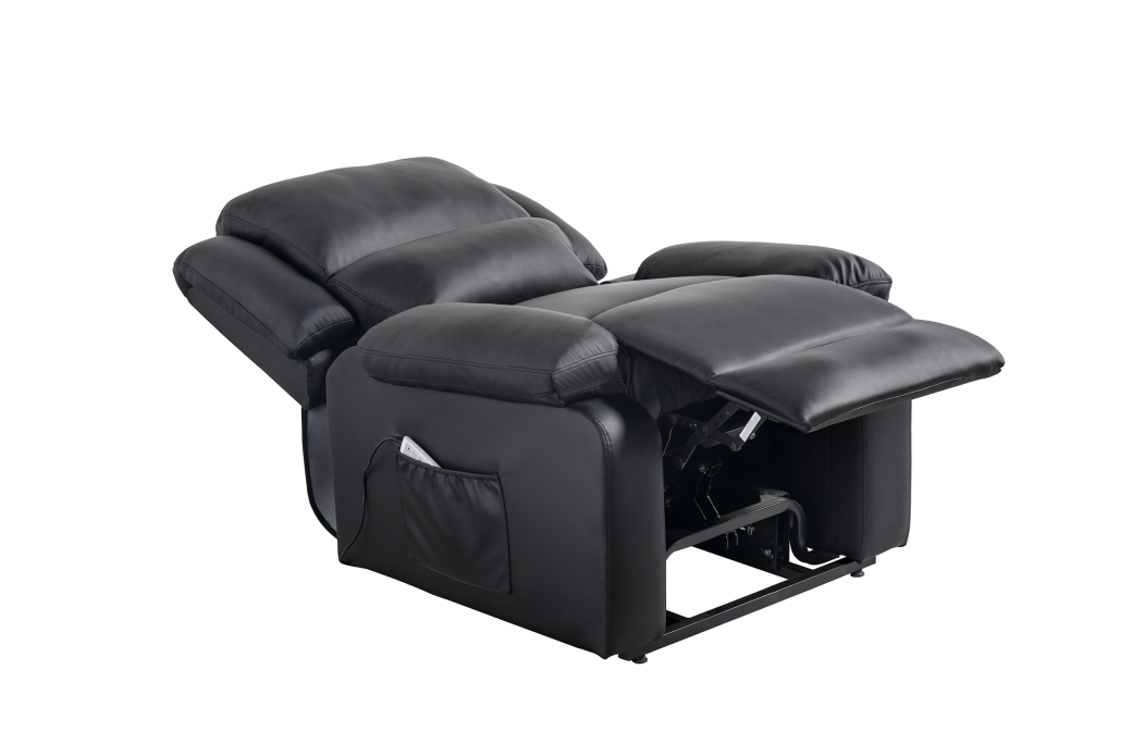 Fauteuil Relaxation électrique, releveur, massant et chauffant Simili cuir DETENTE