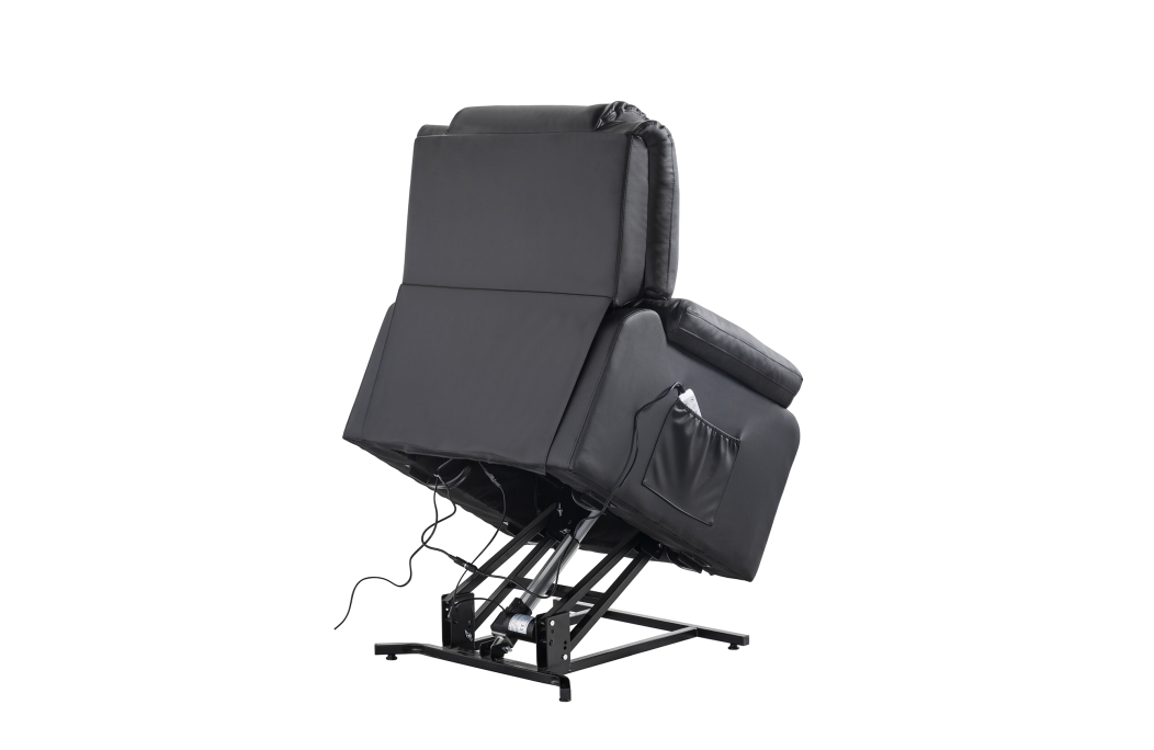Fauteuil Relaxation électrique, releveur, massant et chauffant Simili cuir DETENTE