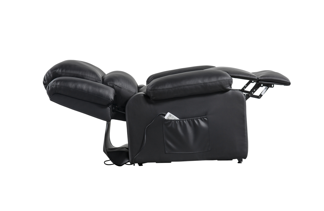 Fauteuil Relaxation électrique, releveur, massant et chauffant Simili cuir DETENTE