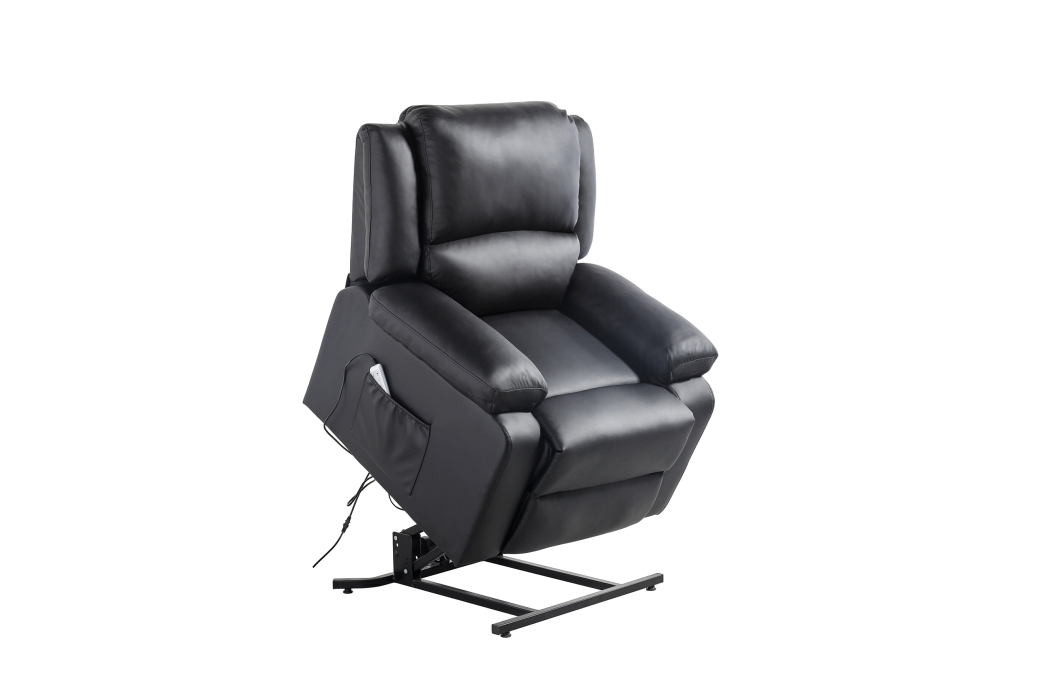Fauteuil Relaxation électrique, releveur, massant et chauffant Simili cuir DETENTE