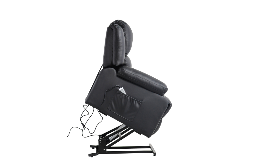 Fauteuil Relaxation électrique, releveur, massant et chauffant Simili cuir DETENTE