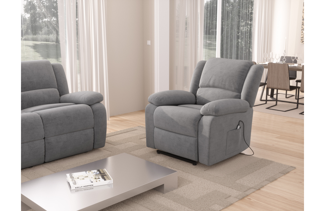 Fauteuil Relaxation releveur électrique Microfibre DETENTE