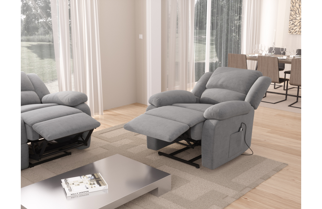 Fauteuil Relaxation releveur électrique Microfibre DETENTE
