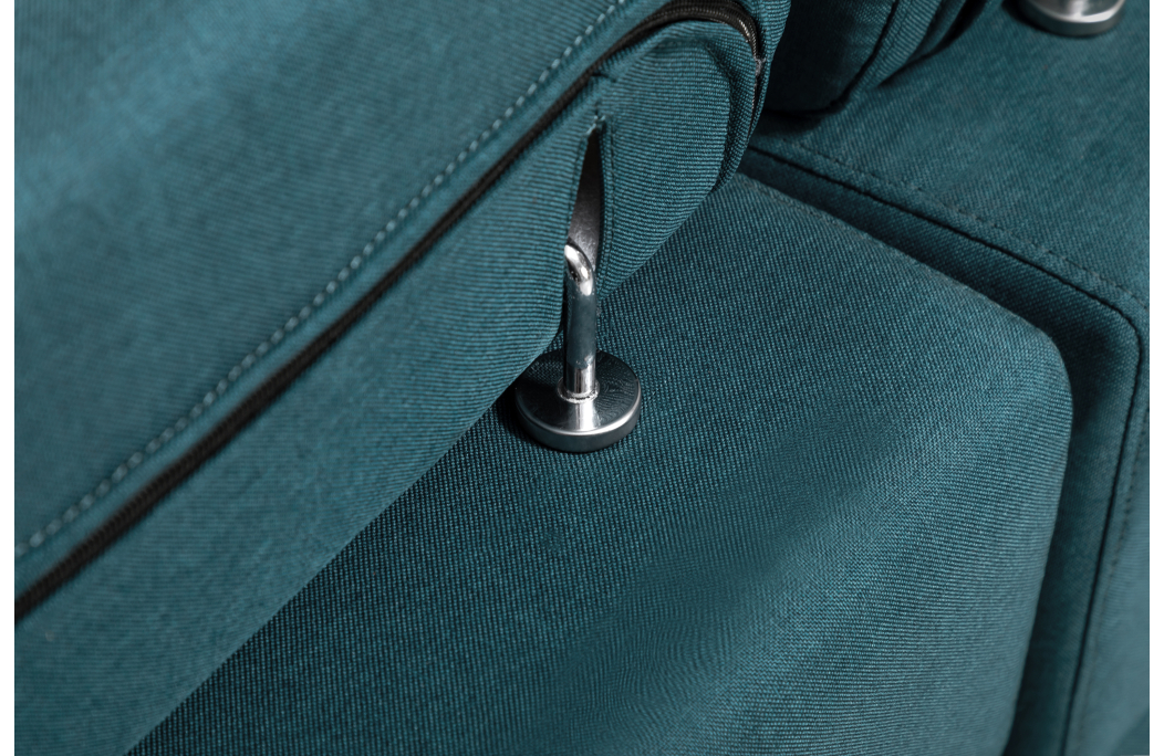 Canapé d'Angle Panoramique PAOLA Convertible en Tissu
