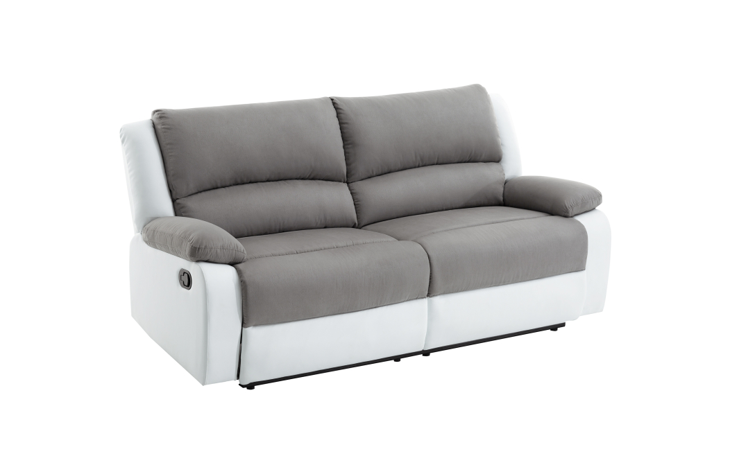 Canapé de relaxation 3 places 2 relax DETENTE en microfibre et simili