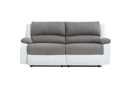 RELAXXO - Canapé relax manuel 3 places avec 2 assises XXL LEO en microfibre et simili
