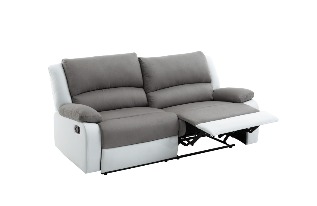 Canapé de relaxation 3 places 2 relax DETENTE en microfibre et simili