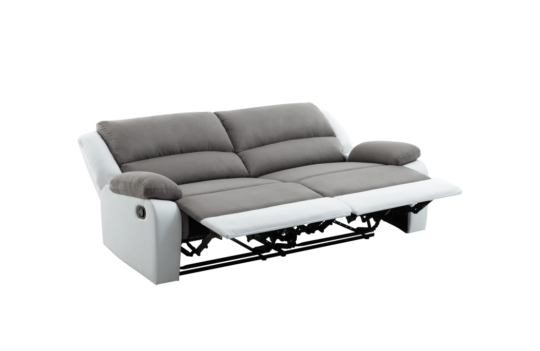 Canapé de relaxation 3 places 2 relax DETENTE en microfibre et simili