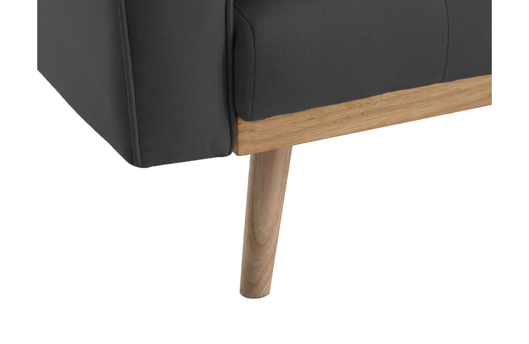 Canapé droit KENT convertible style sandinave 3 places en tissu