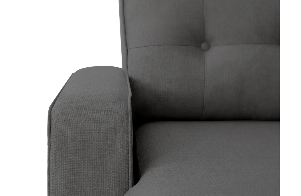 MARIUS - Canapé d'angle convertible réversible en tissu