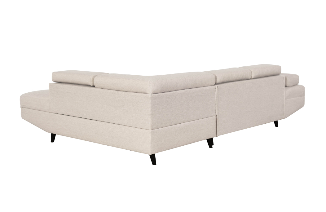 Canapé d'angle RIO Convertible avec coffre en tissu