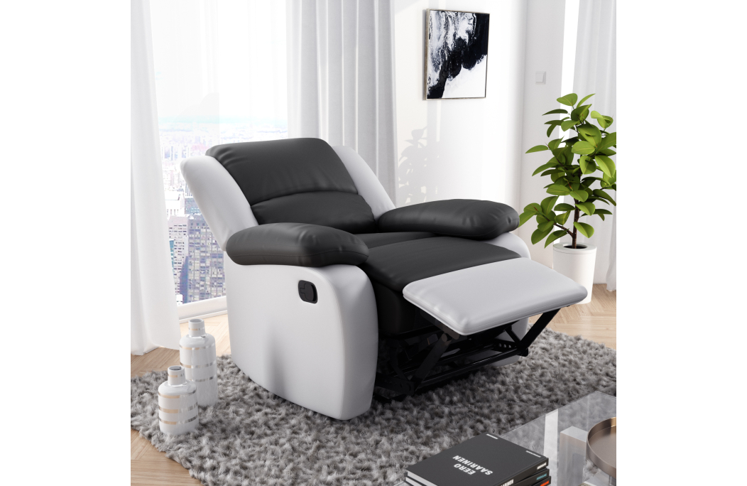 9121 - Fauteuil de relaxation en simili
