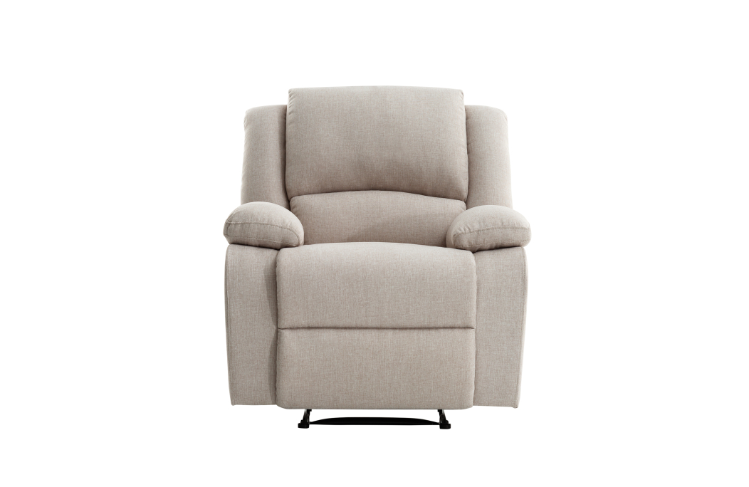 RELAXXO - Ensemble canapé relax manuel LEO 2 places + fauteuil manuel en tissu