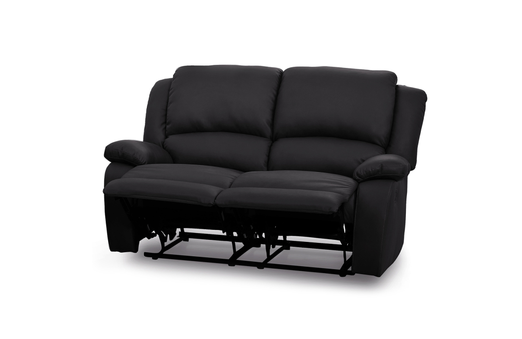 RELAXXO - Ensemble canapé relax manuel LEO 2 places + fauteuil manuel en simili