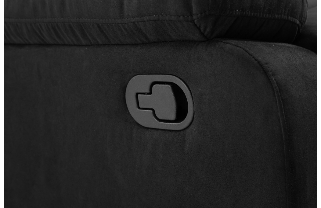 RELAXXO - Ensemble canapé relax manuel LEO 3 places + fauteuil manuel en microfibre