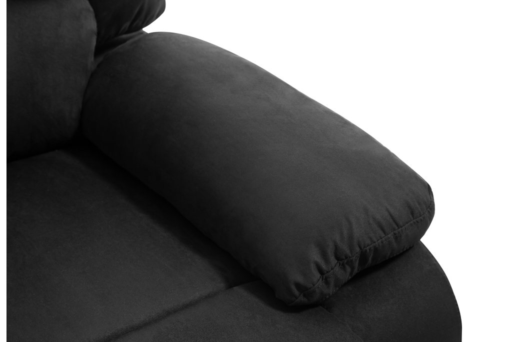 RELAXXO - Ensemble canapé relax manuel LEO 3 places + fauteuil manuel en microfibre